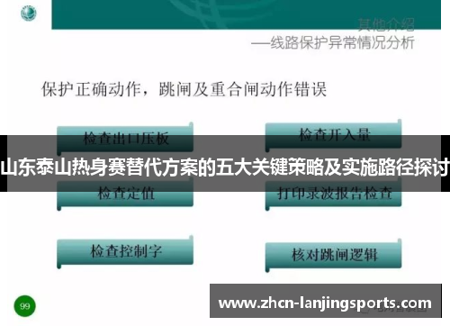 山东泰山热身赛替代方案的五大关键策略及实施路径探讨